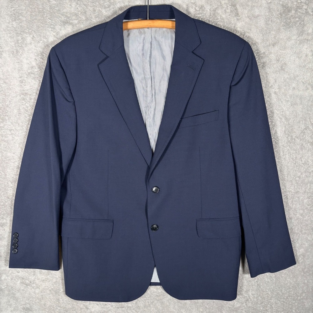 Brooks Brothers Explorer Classic Navy Blue Wool Blend Blazer Sport Coat 44S